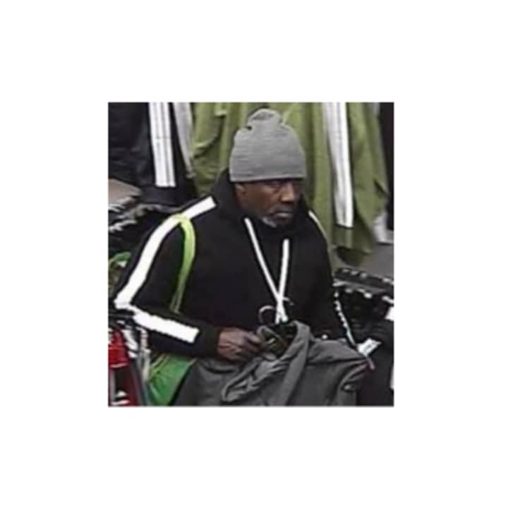 Police are on the lookout for a man accused of stealing clothing from Bob’s Stores in Selden (15 College Plaza) on Thursday, Nov. 21 around 12:50 p.m.