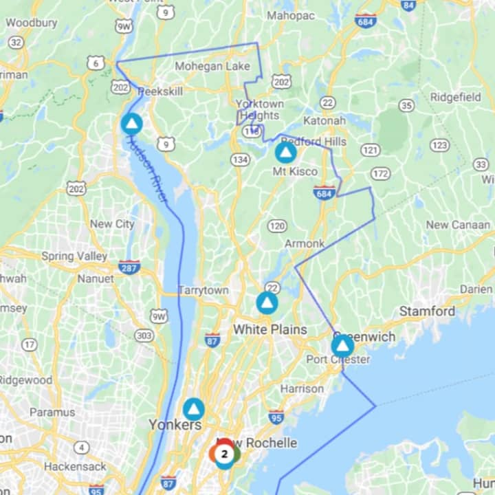 The Con Edison Outage Map on Friday, Jan. 17.