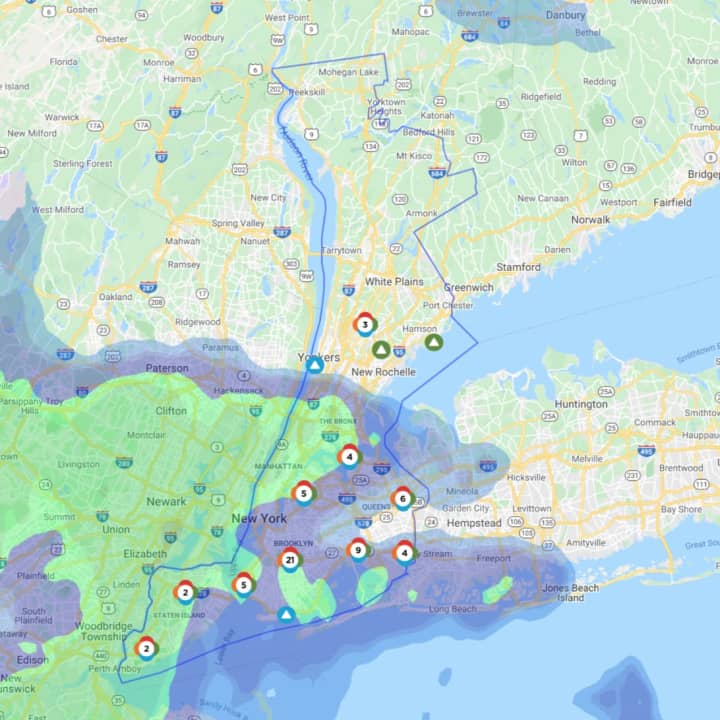 The Con Edison Outage Map on Friday, Feb. 7.