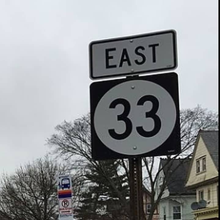 Route 33 eastbound
