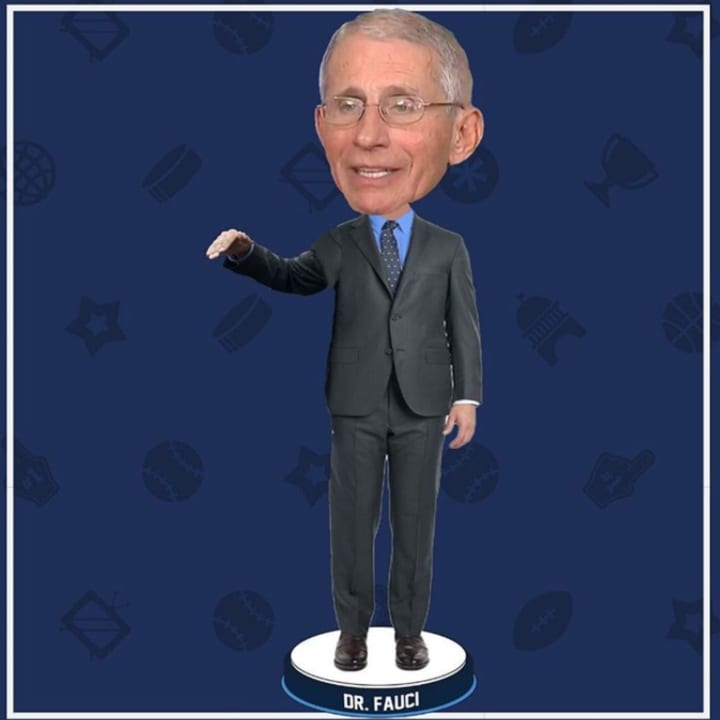 Dr. Anthony Fauci is getting his own bobblehead from the National Bobblehead Hall of Fame with proceeds from the sale being donated to purchase medical supplies.