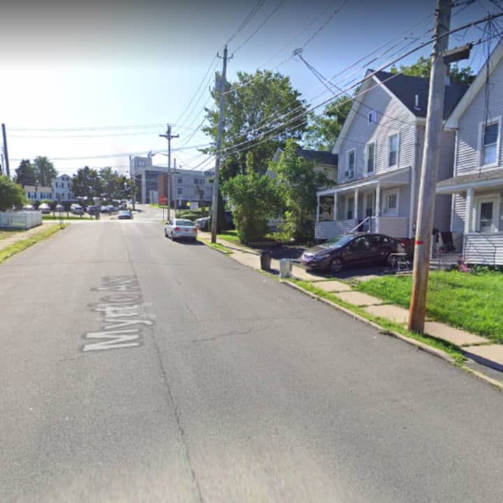 The area of Myrtle Avenue in Middletown where the incident happened.
