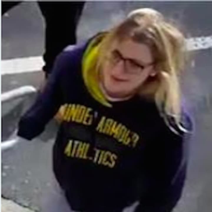 Surveillance footage of the wanted woman
