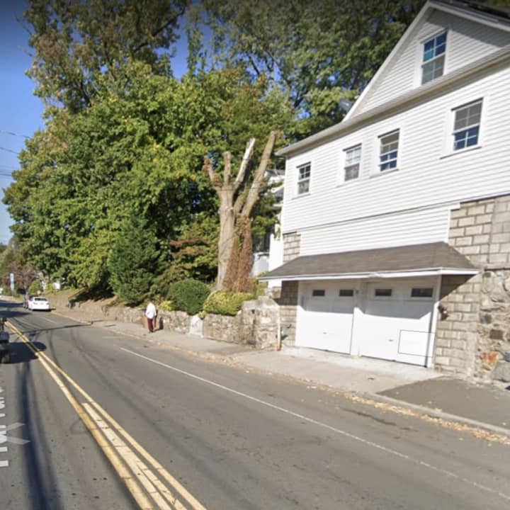 The area of 34 Harvard Ave. in Stamford where the crash happened.