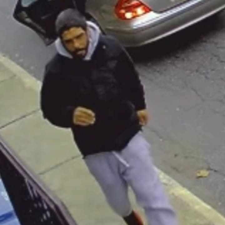 The suspect pictured above stole a package that had been delivered to a home on Pierce Street in Bethlehem sometime Monday, police said.