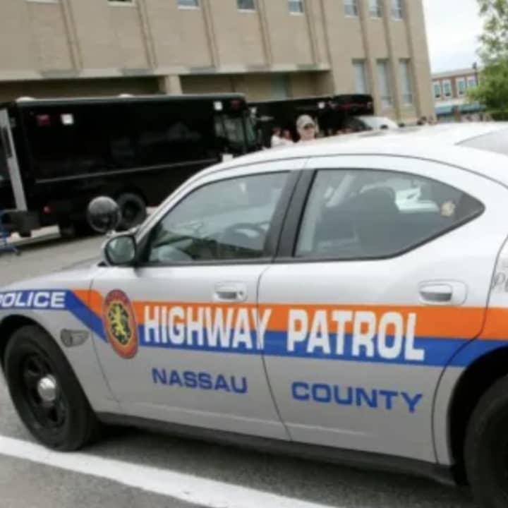 A 48-year-old man was hospitalized after he was struck by a vehicle in Nassau County, police said.
