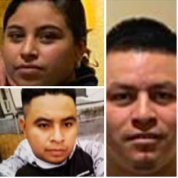 The three people pictured above are wanted in the stabbing death of Mario Esquivel Lopez, 28, of Newark, authorities said.