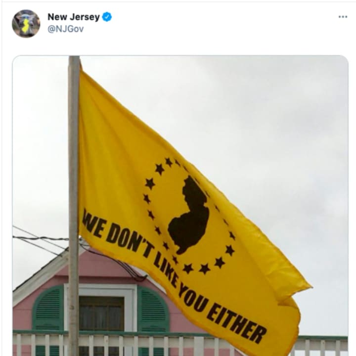 The official New Jersey Twitter account&#x27;s response to the survey was loud and clear.