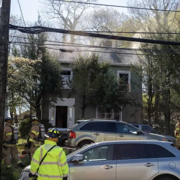 A fire broke out at 33 Hillandale Ave. in Stamford
