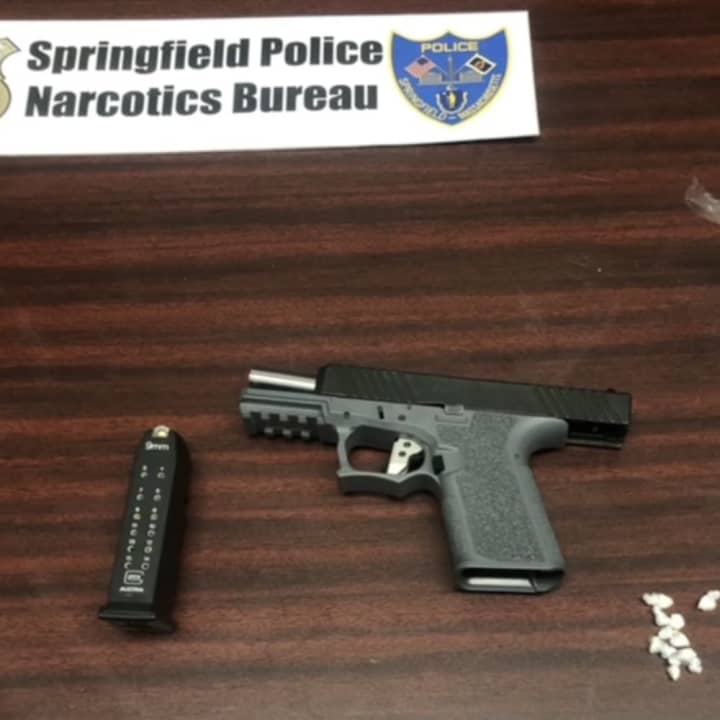 An alleged drug dealer in Western Massachusetts was busted with a ghost gun.