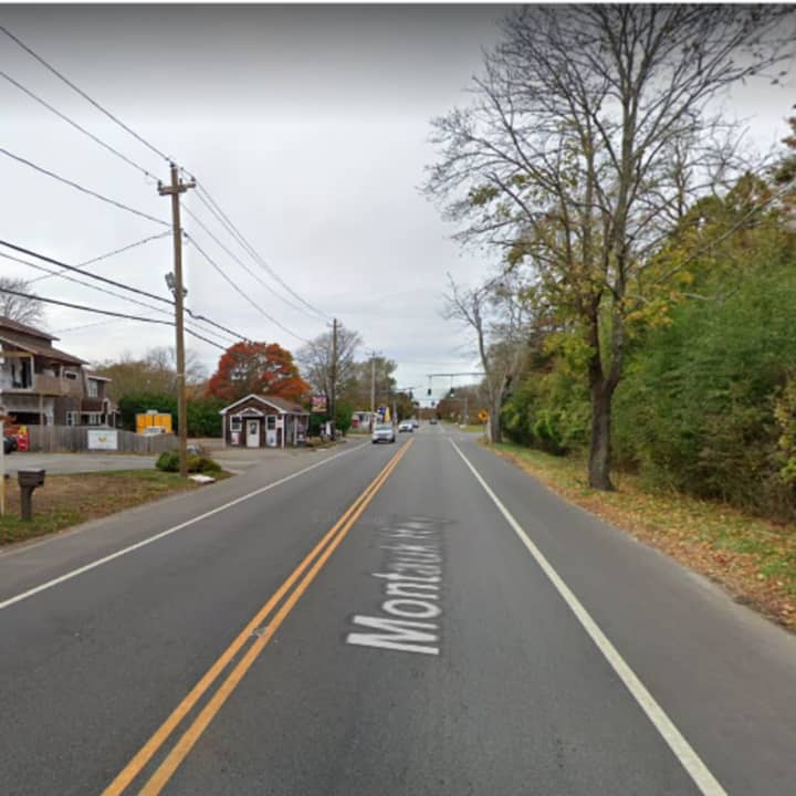 The area of Montauk Highway in Southampton where the incident happened.