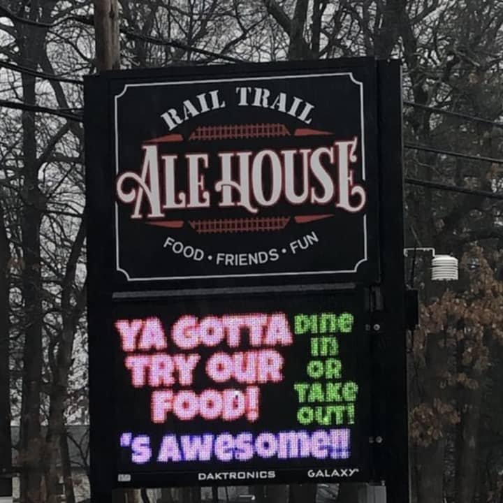 The Rail Trail Ale House is a favorite with locals.