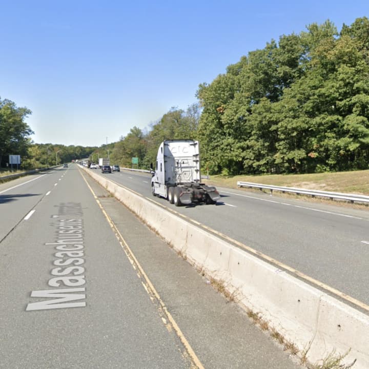 The driver died after crashing on I-90 in Wilbraham in Hampden County