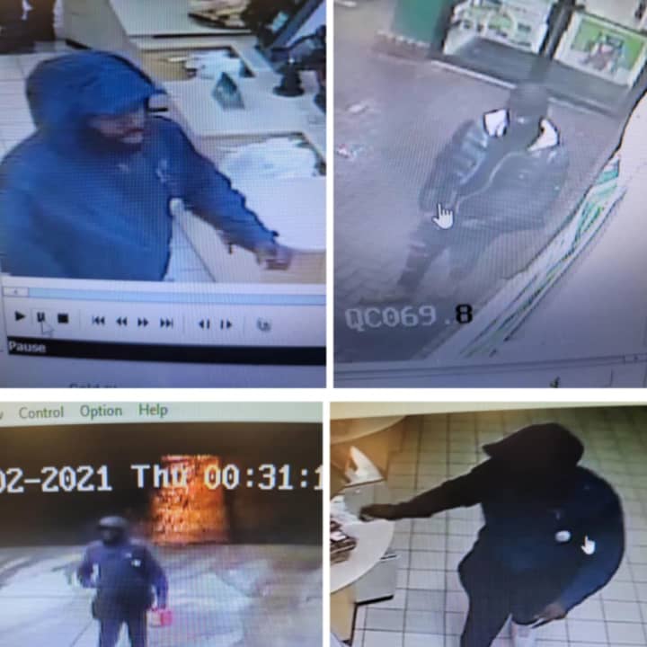 Three suspects, pictured above, intentionally set fire to the unnamed Pohatcong Township business after purchasing gas at the local QuickChek, authorities said Thursday afternoon.