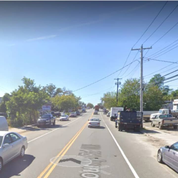 The area where the crash happened on West Suffolk Avenue in Central Islip.