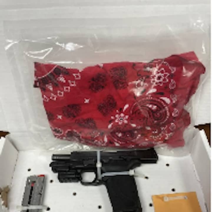 The stolen gun was seized by police in New Rochelle.