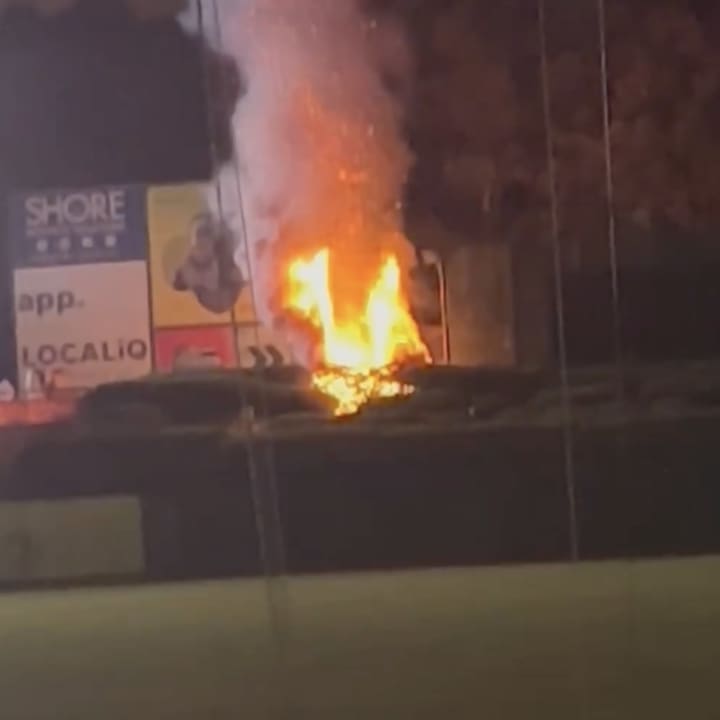A fire at the Jersey Shore BlueClaws baseball game.