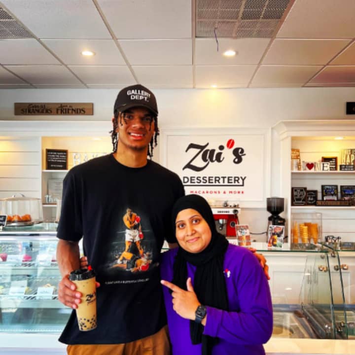 Dominick Barlow stopped by Zai&#x27;s Dessertery in Bergenfield.