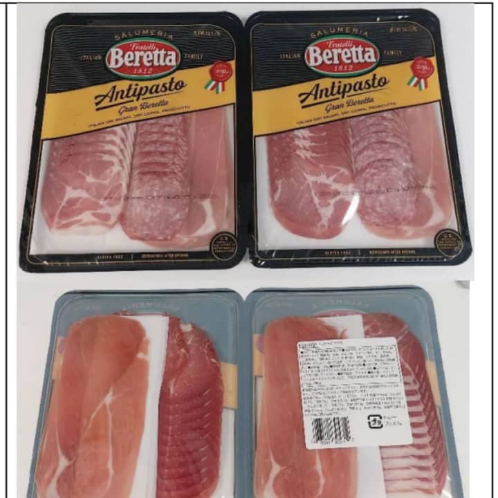 A look at some of the recalled Beretta meat products.