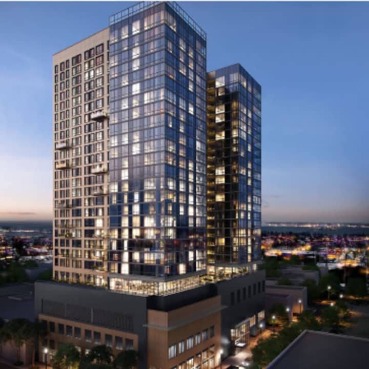 Construction of a new 477-unit apartment tower in New Rochelle will soon begin.