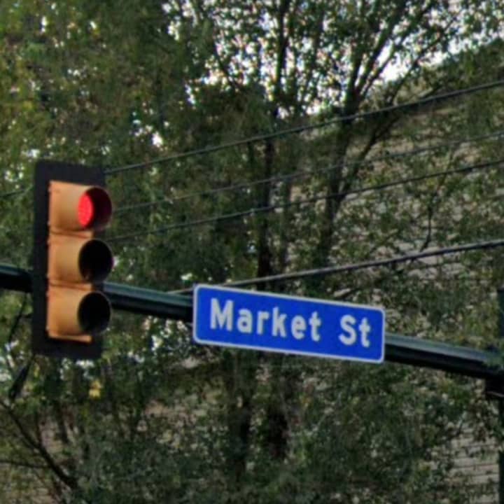 Market Street sign in Harrisburg.