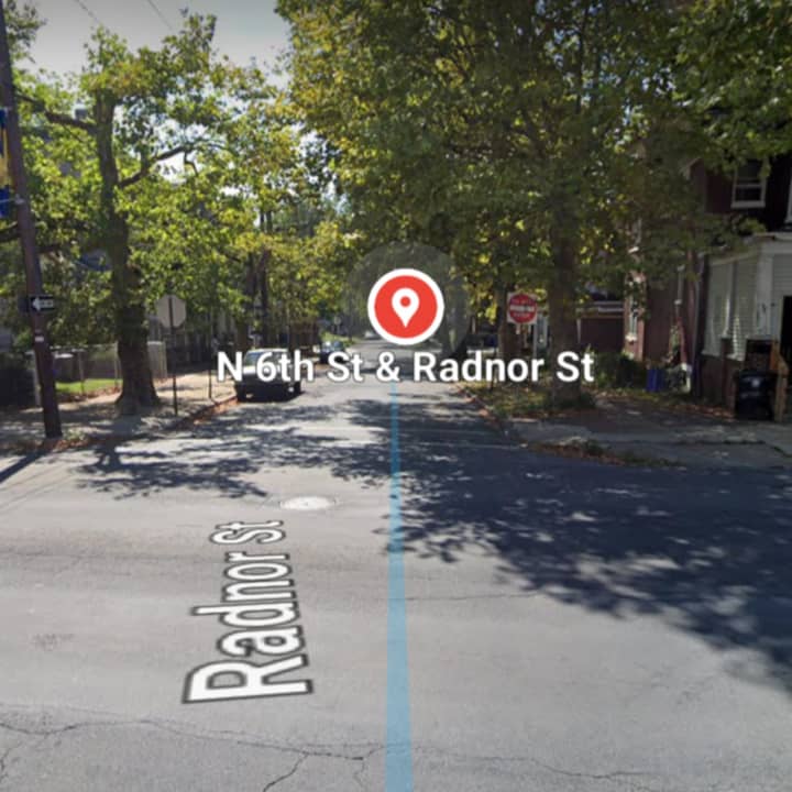 The intersection of North 6th and Radnor streets were the crash occurred.
