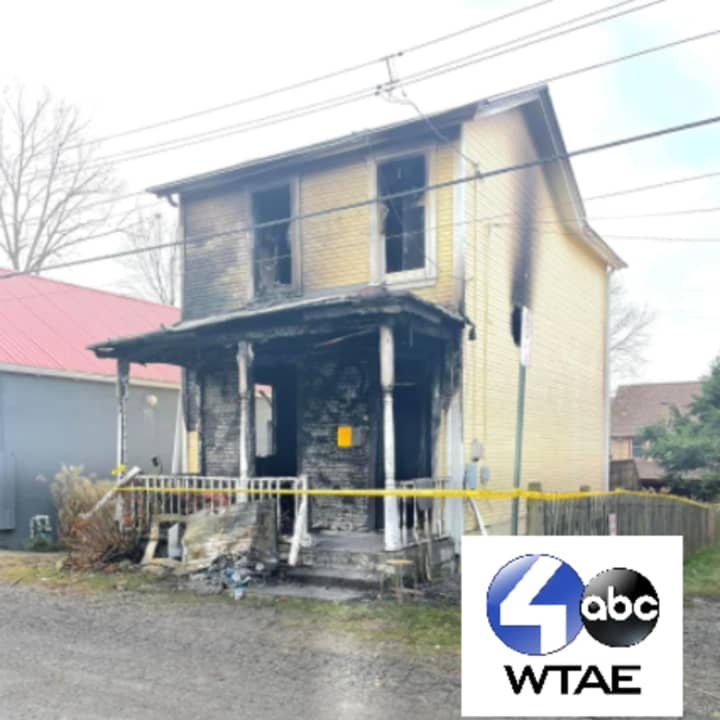 The fire damaged home at 512 Miller Way in Sewickley.