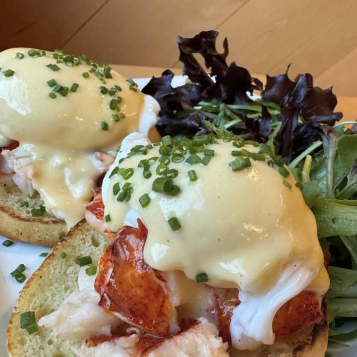 Lobster Benedict sandwich at The Plate in Milton.&nbsp;&nbsp;