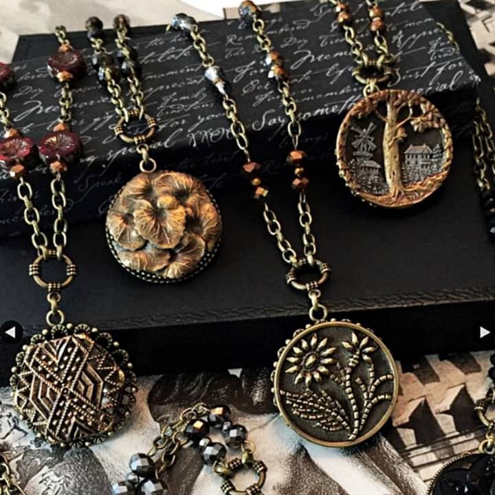 Selena Braunstein&#x27;s unique vintage button jewelry will be on offer at PHS&#x27; spring craft show.