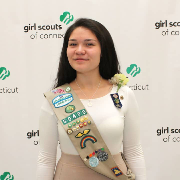 Allison Tovar of Stamford has earned the Girl Scout Gold Award, the highest award in Girl Scouting.