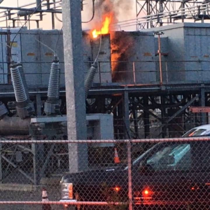 A look at the blaze at the power substation.