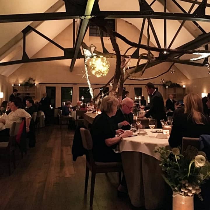 The main dining room of Blue Hill at Stone Barns is a former dairy barn.