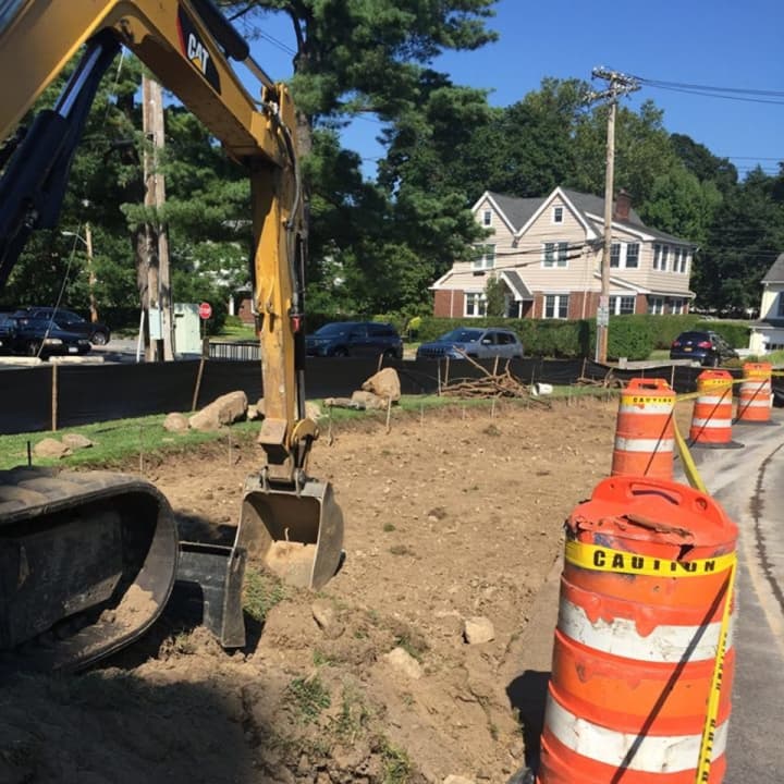 The work continues in Pelham, on a project to make pedestrians safer.