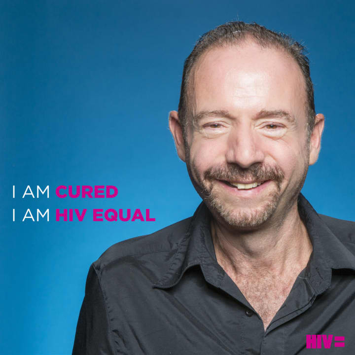 &quot;Berlin Patient&quot; Timothy Ray Brown participating in the HIV Equal campaign.