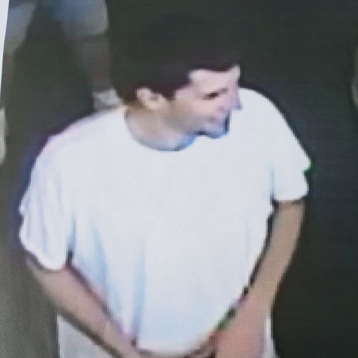 The man shown here is suspected of breaking into numerous parked vehicles.