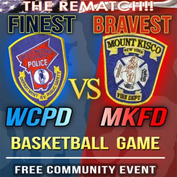 Mount Kisco firefighters and Westchester County police will play against each other for the second-annual basketball game.