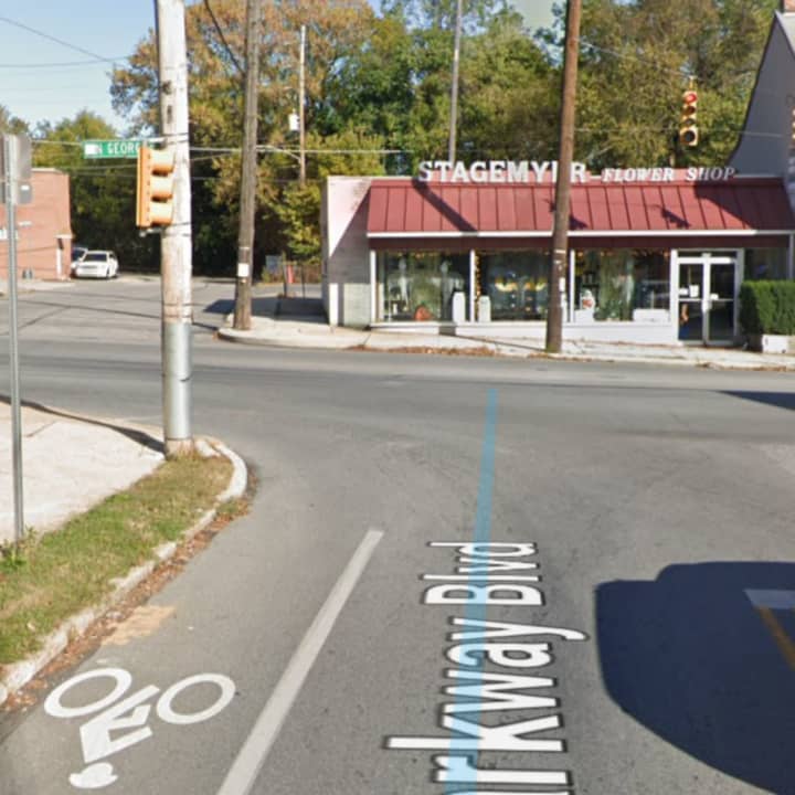 Parkway Boulevard and North George Street in York, Pennsylvania.