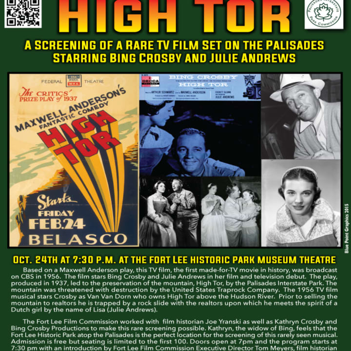 The rare film &quot;High Tor&quot; will be shown Oct. 24 at the Fort Lee Historic Park Museum Theatre.