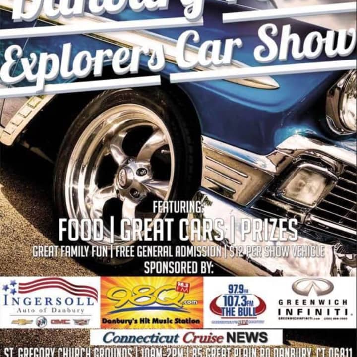 The Danbury Police Explorers Car Show will be held on Saturday.
