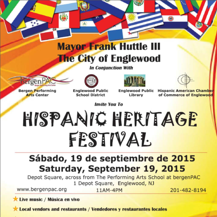 The Hispanic Heritage Festival will take place Sept. 19.
