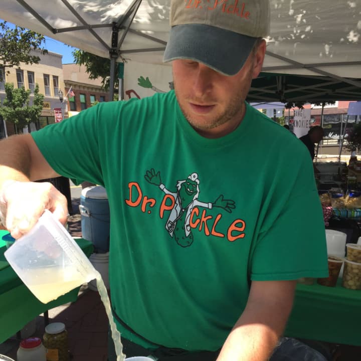 Josh aka Dr. Pickle, is based out of Paterson and is a third generation pickle maker. He said the secret to a good pickle was the right spice and quality cucumbers. Mail order is docpickle.com.