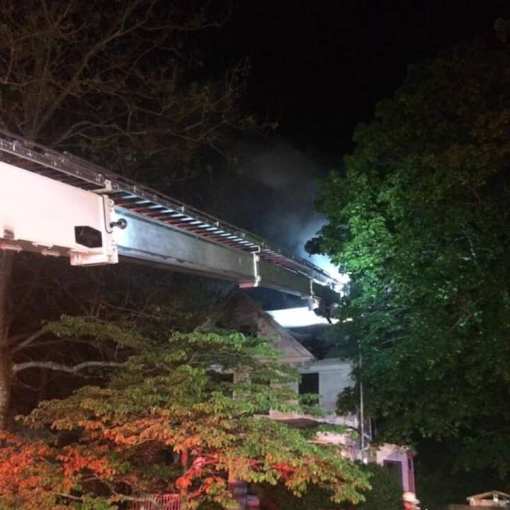 A home on Elm Street was heavily damaged in a fire Wednesday night.