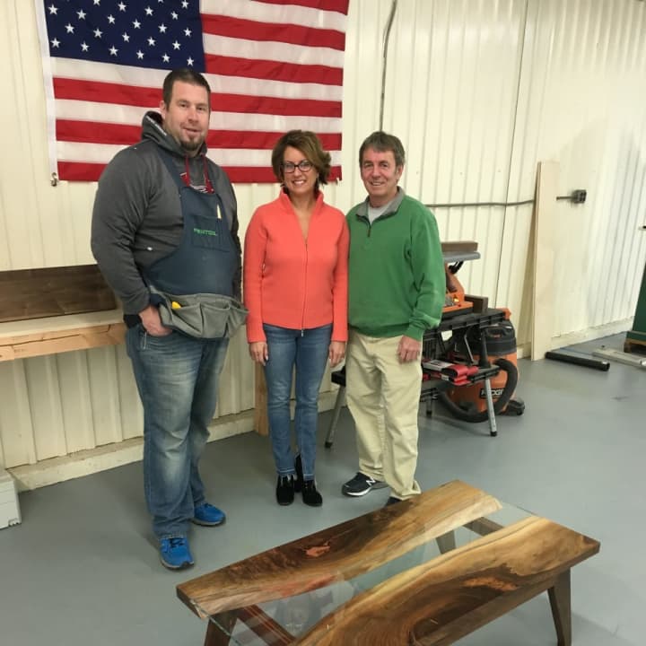 From left: Andrew Griffing, Melissa Levethan and Daniel Lee of Griffin Lee Artisan in Danbury.