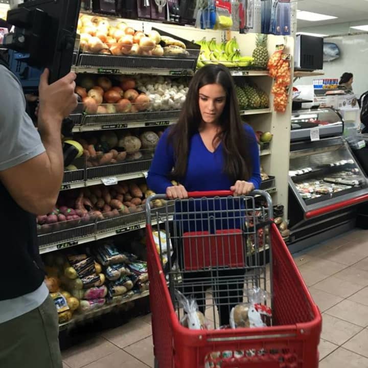 Hannah Steinberg of Scarsdale was featured on The Chew, an ABC television show, in which she showed her coupon-saving skills at DeCicco&#x27;s of Scarsdale.
