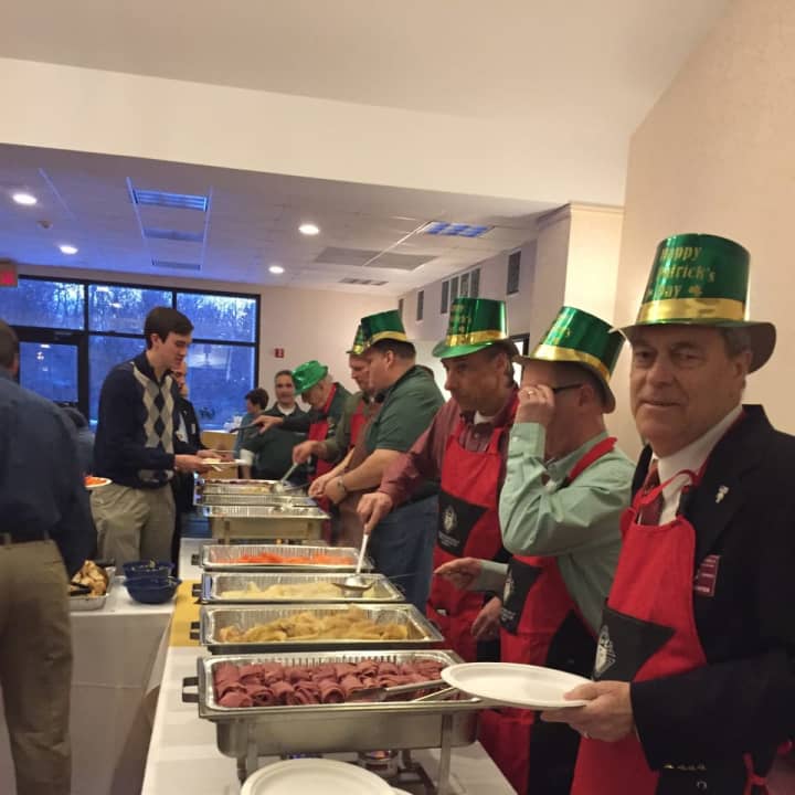 A March 11 St. Patrick&#x27;s Day dinner drew 180 people to St. Matthew&#x27;s Parish in Norwalk for a St. Patrick&#x27;s Day dinner hosted by the Knights of Columbus.