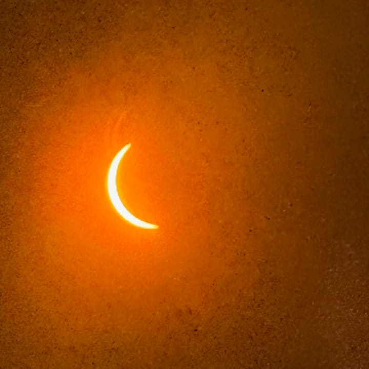 A view of the eclipse from Worcester.&nbsp;