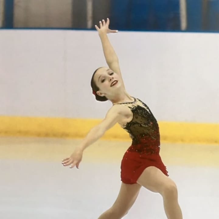 Emilia Murdock of Darien won the intermediate ladies championship for the New England Region, hosted by U.S. Figure Skating.