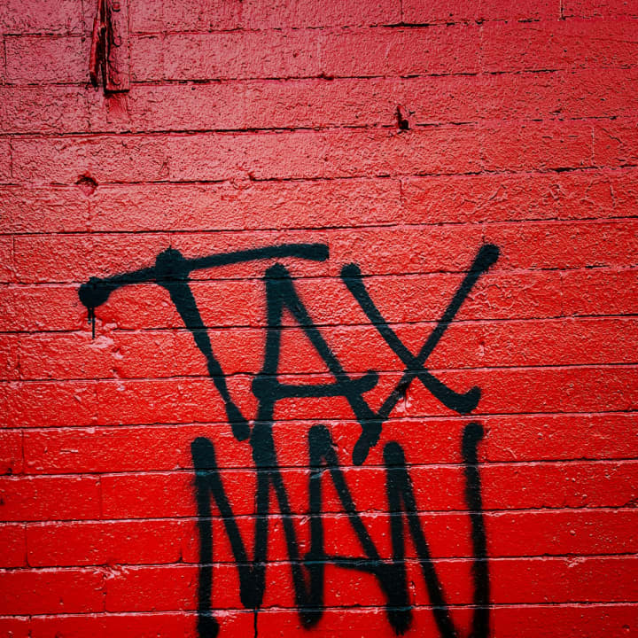 Tax man graffiti