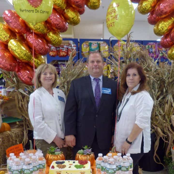 Shown at the New Milford ShopRite are, from left, Councilwoman Hedy Grant, Ari Weisbrot, and Councilwoman Thea Sirocchi-Hurley.