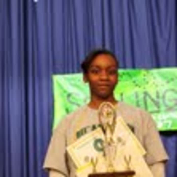 Woodlands Middle School student Chanya Holness will represent her community at the Scripps Spelling Bee in Washington D.C.